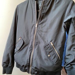 XS Zara black bomber jacket